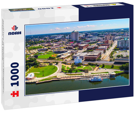 Aerial View of Downtown Montgomery, Alabama, USA Skyline