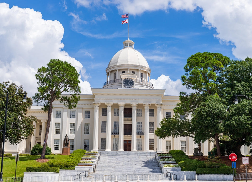 Alabama State Capitol building in Montgomery Alabama