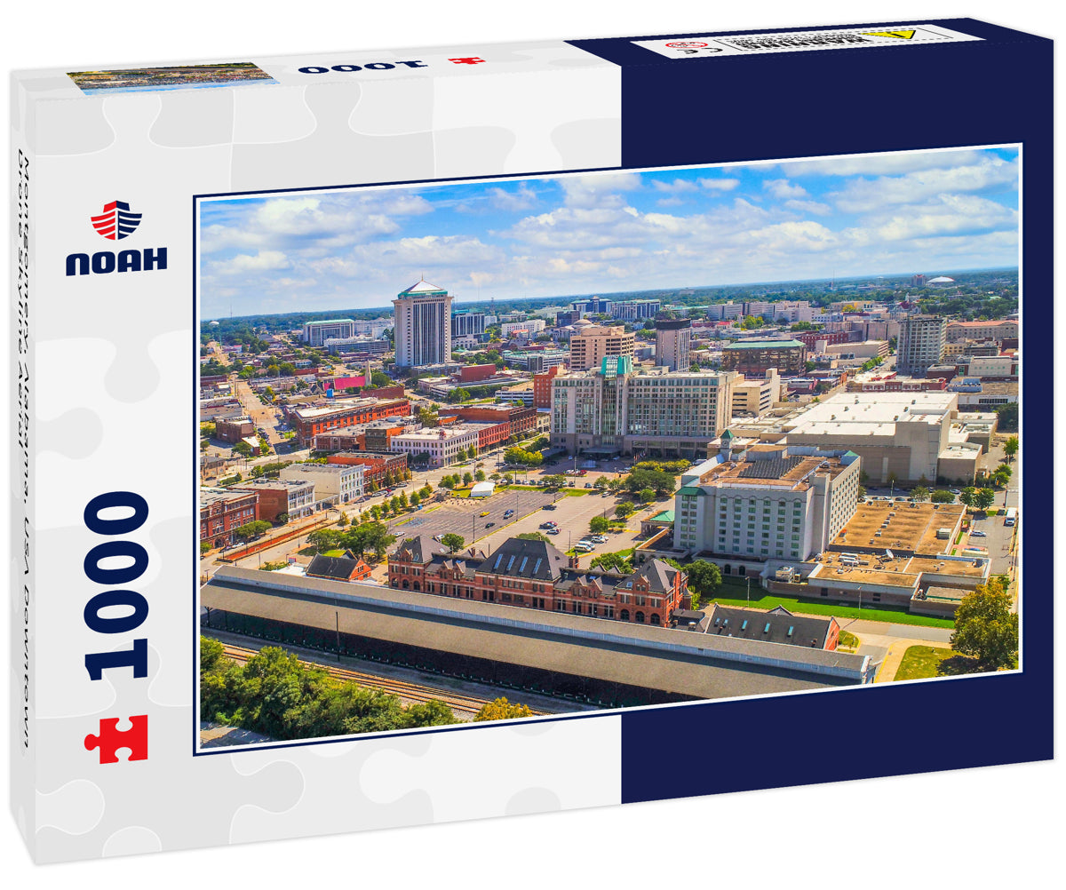 Montgomery, Alabama, USA Downtown Drone Skyline Aerial