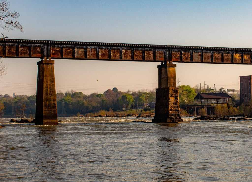 Railroad Bridge over the Chattahoochee River in Phenix City Alabama