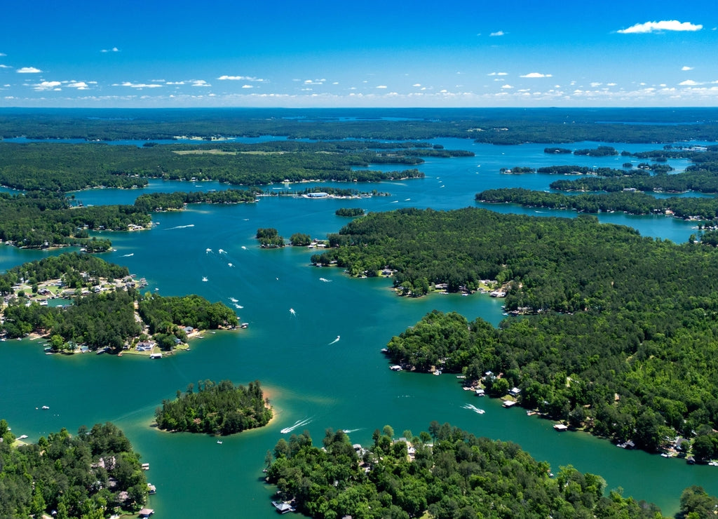 Aerial View of Lake Martin, Alabama