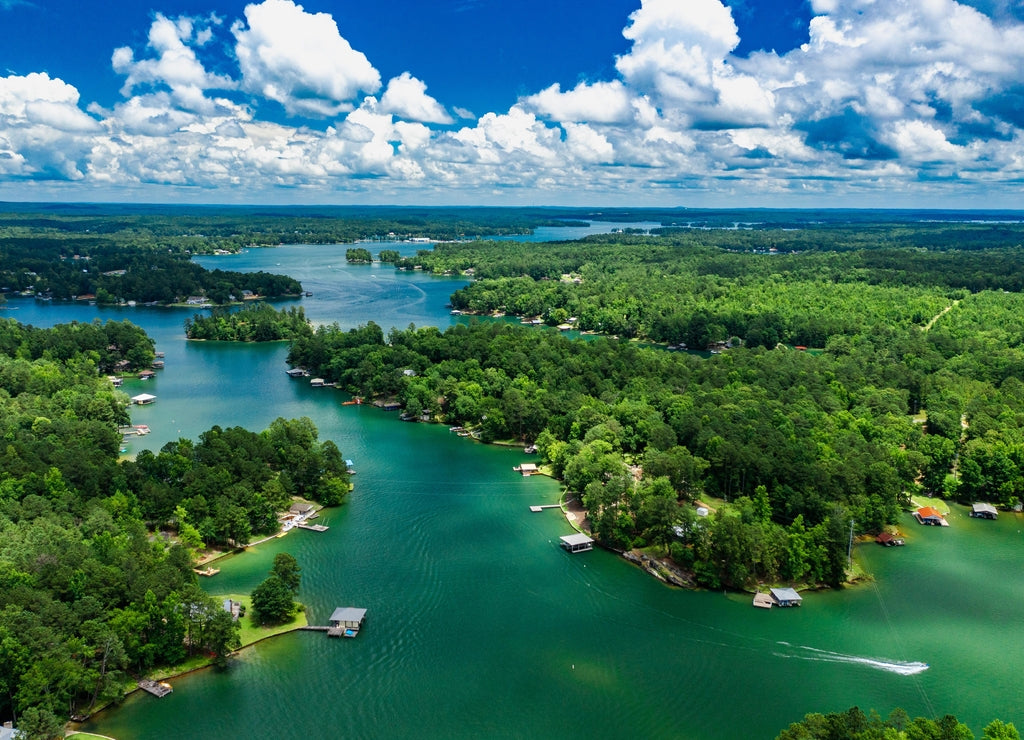 Aerial View of Lake Martin, Alabama