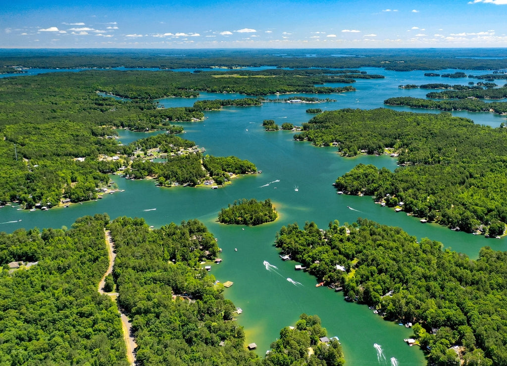 Aerial View of Lake Martin, Alabama