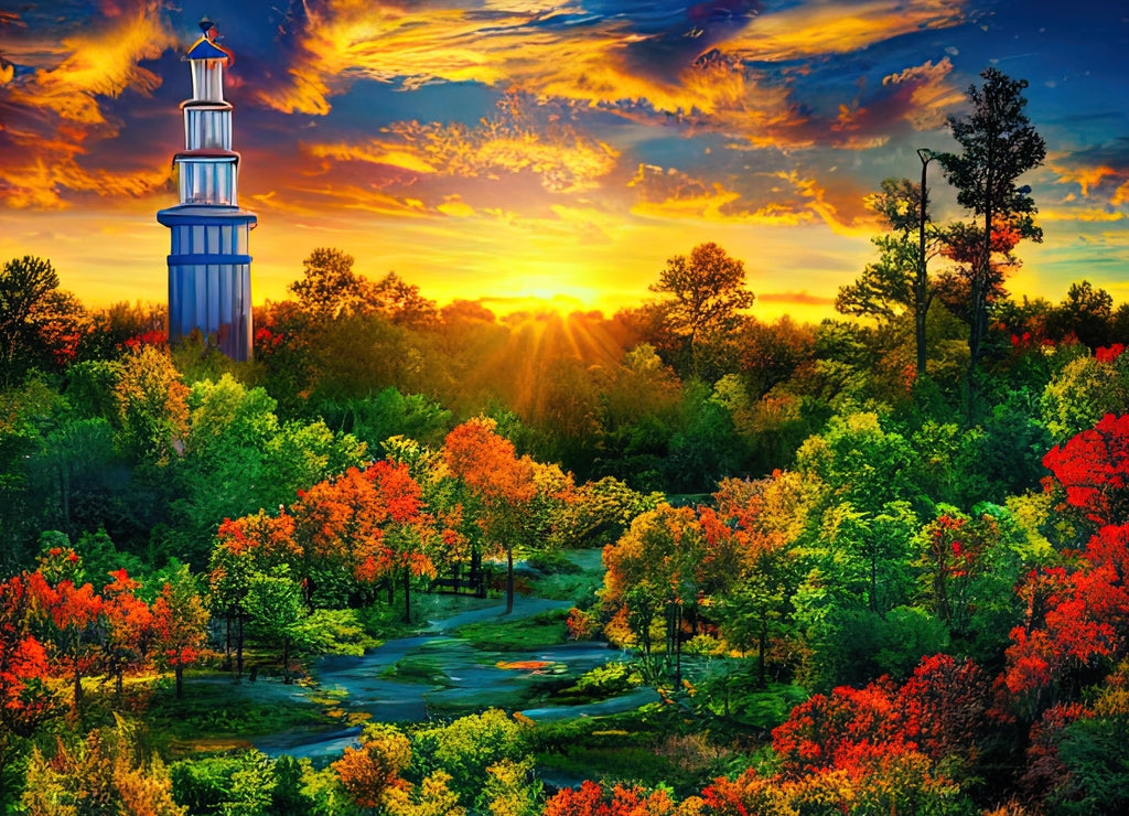 Tuscaloosa, Alabama, United States. Destination Artist Depiction