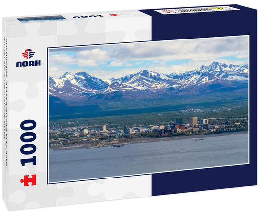 Anchorage, Alaska during May with winter slowing melting away