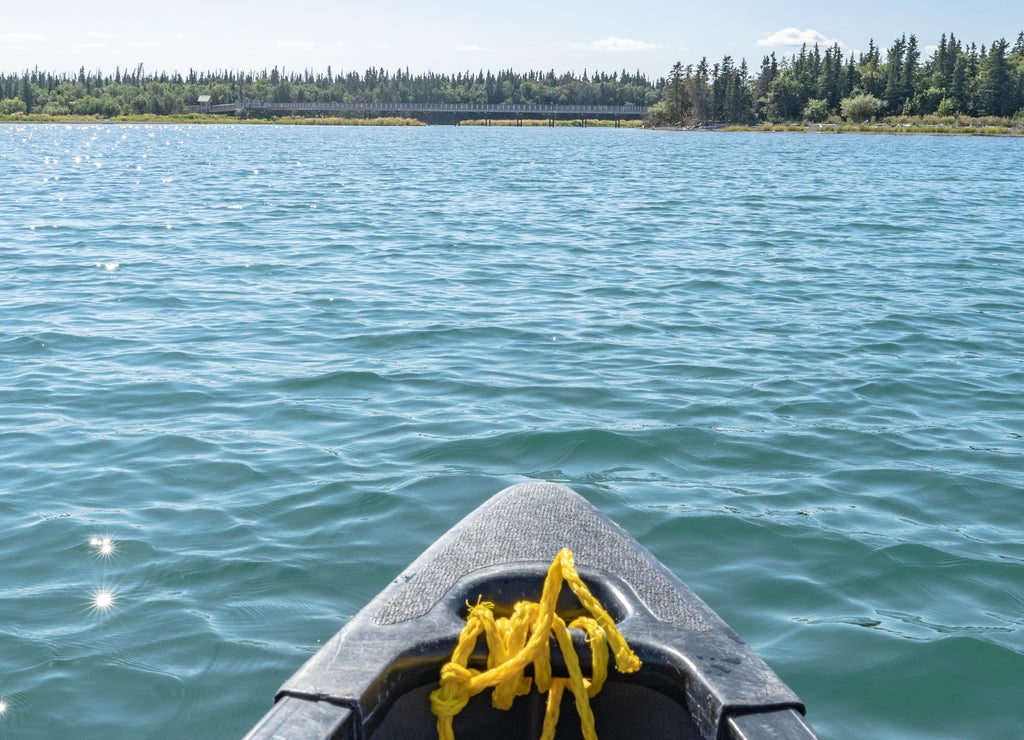 Boating on Naknek Lake, Alaska