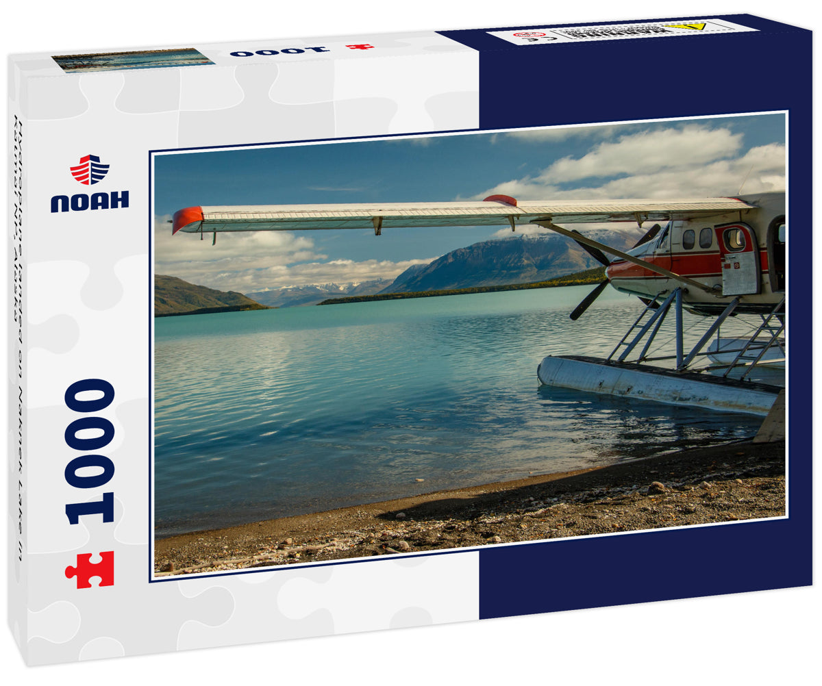 Hydroplane landed on Naknek Lake in Katmai NP, Alaska