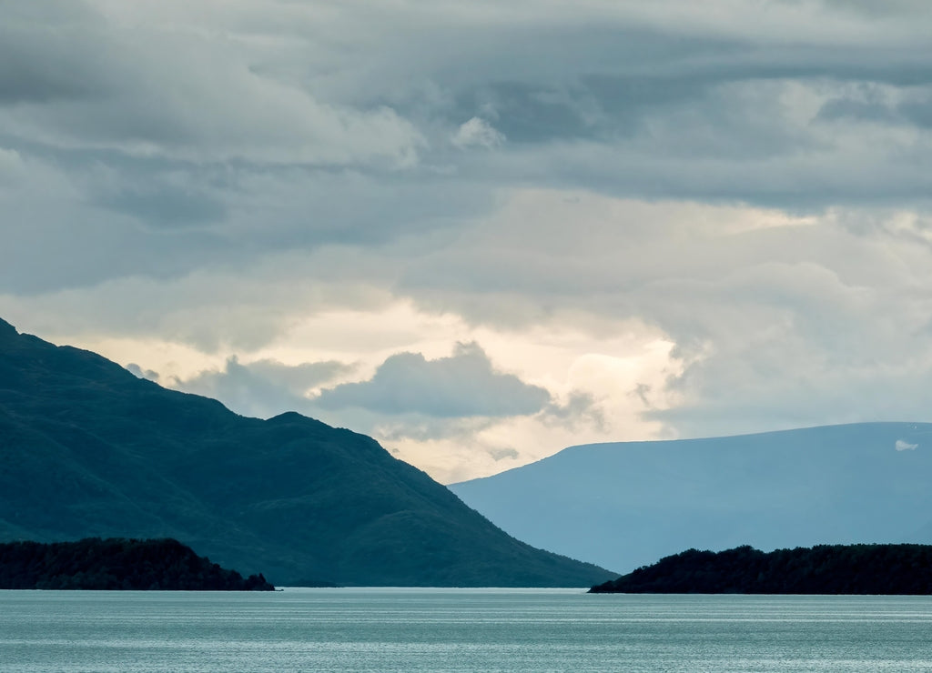 Early Morning View of the Brooks River Mouth at Naknek Lake as seen from the Lower River Platform