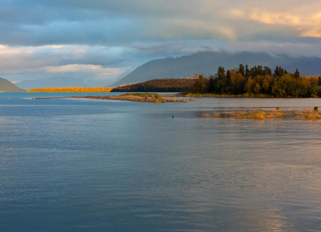 Sunset at Naknek Lake