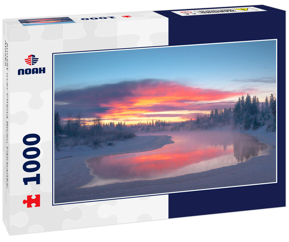 Sunset over Chena River, Fairbanks, Alaska