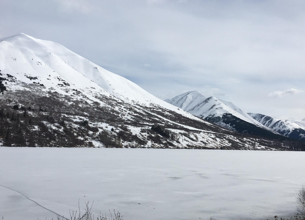 Frozen Lake in Kenai Peninsula