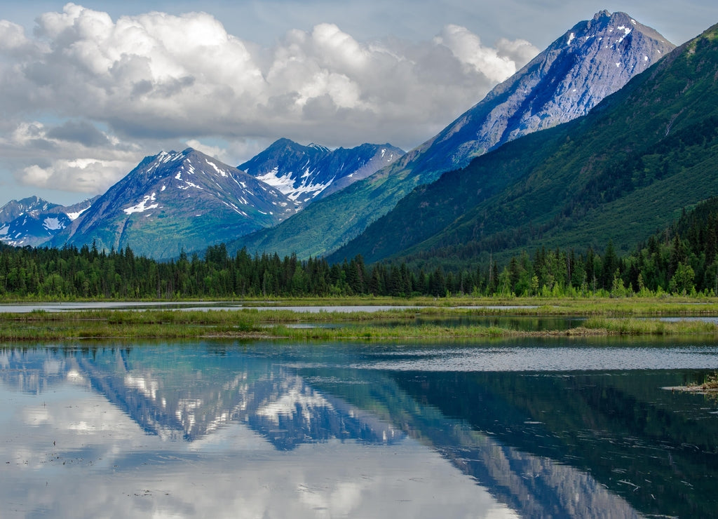Kenai Mountains Reflection Purple Mountains Majesty