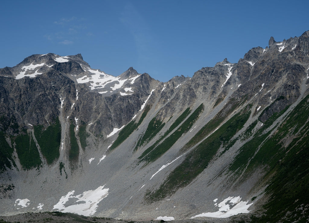 Glacier in the summer in Soldotna Alaska
