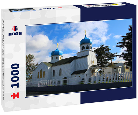 Alaska, The Holy Resurrection Church, a Russian Orthodox Church exterior in Kodiak, USA