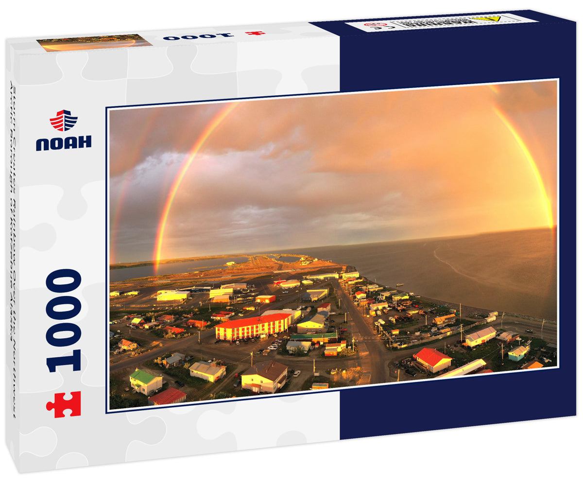 Storm Creates Rainbow Over the Northwest Arctic Borough of Kotzebue Alaska