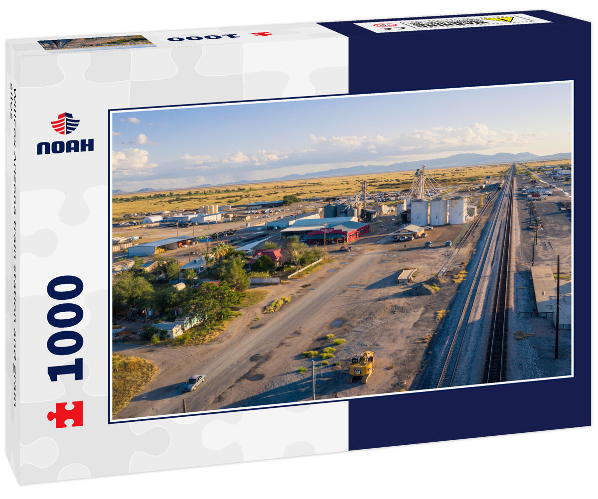 Willcox Arizona train station and grain silos