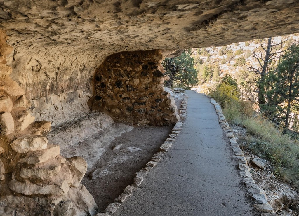 Dwellings in the Walnut Canyon National Monument near Flagstaff, Arizona
