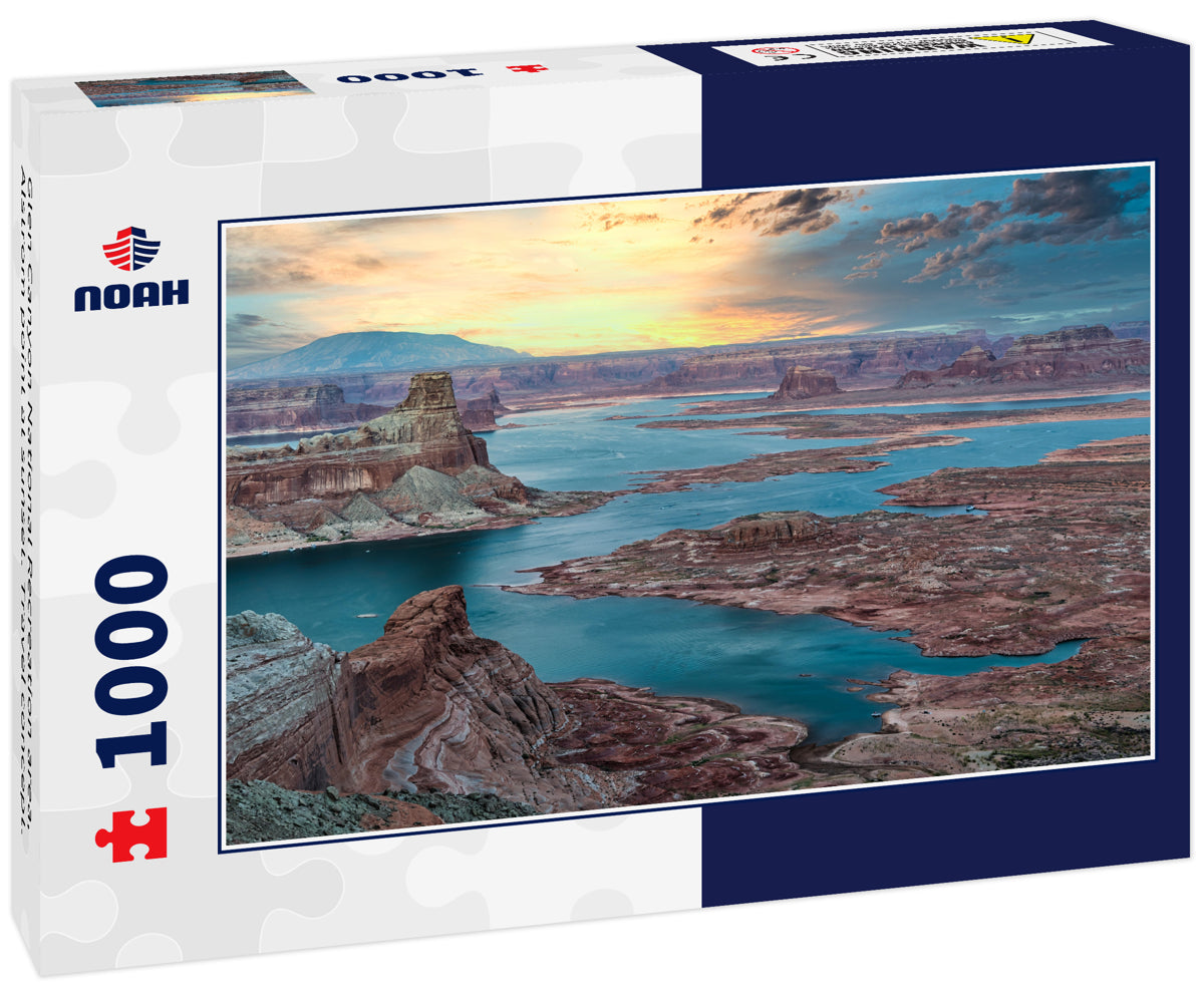 Glen Canyon National Recreation area, Alstrom point at sunset. Travel concept.