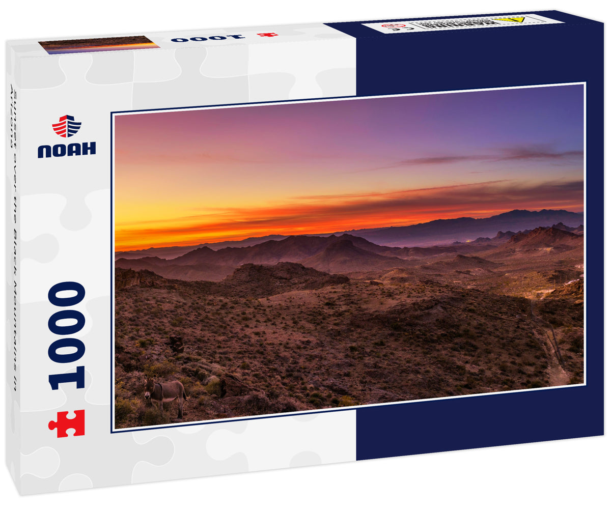 Sunset over the Black Mountains in Arizona