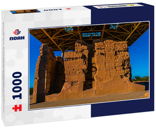 Casa Grande Ruins National Monument in Arizona. Sonoran Desert Hohokam 'Great House'