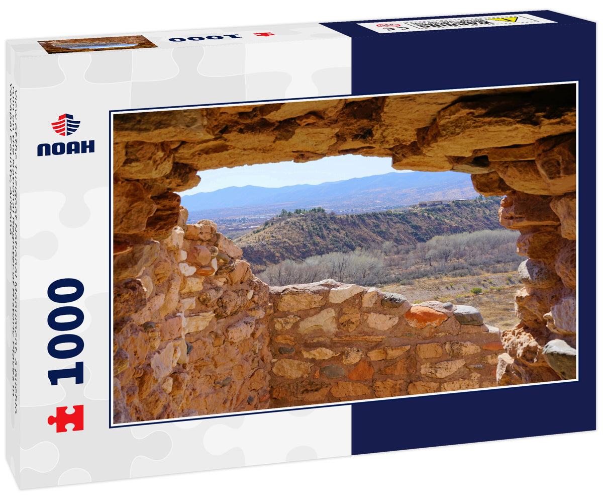 View of the Tuzigoot National Monument, a pueblo ruin on the National Register of Historic Places in Yavapai County, Arizona