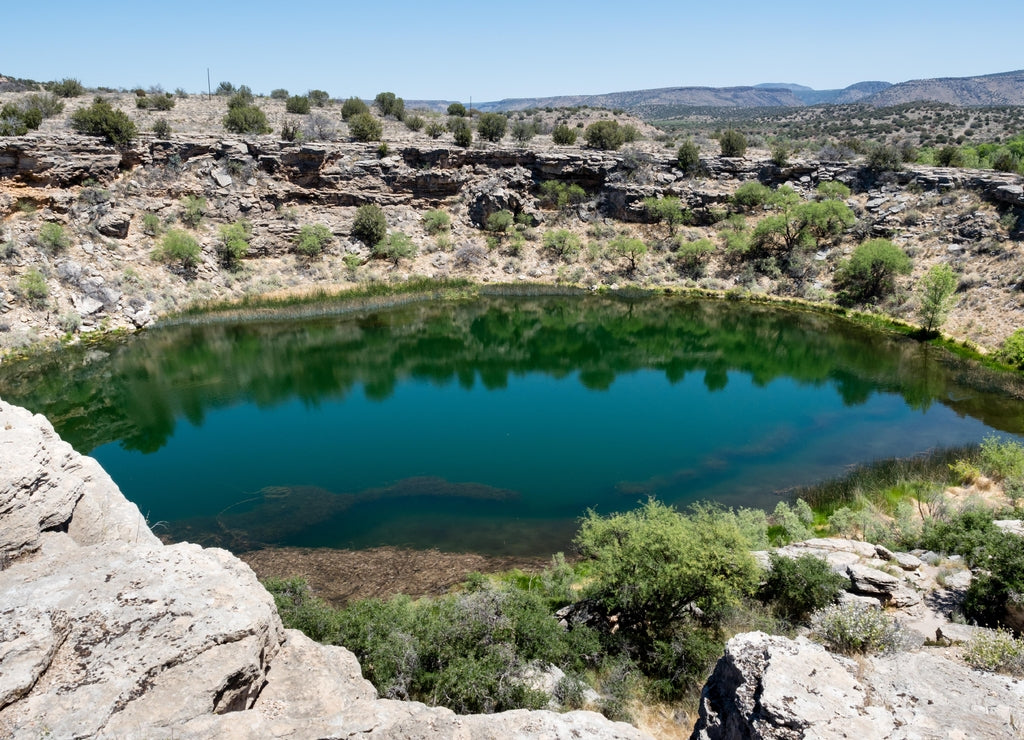 Scenic view of Montezuma Well, part of Montezuma Castle National Monument - Arizona