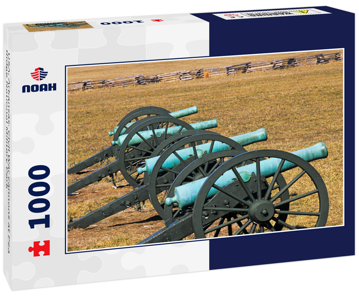 USA, Arkansas. Civil War cannons at Pea Ridge National Military Park
