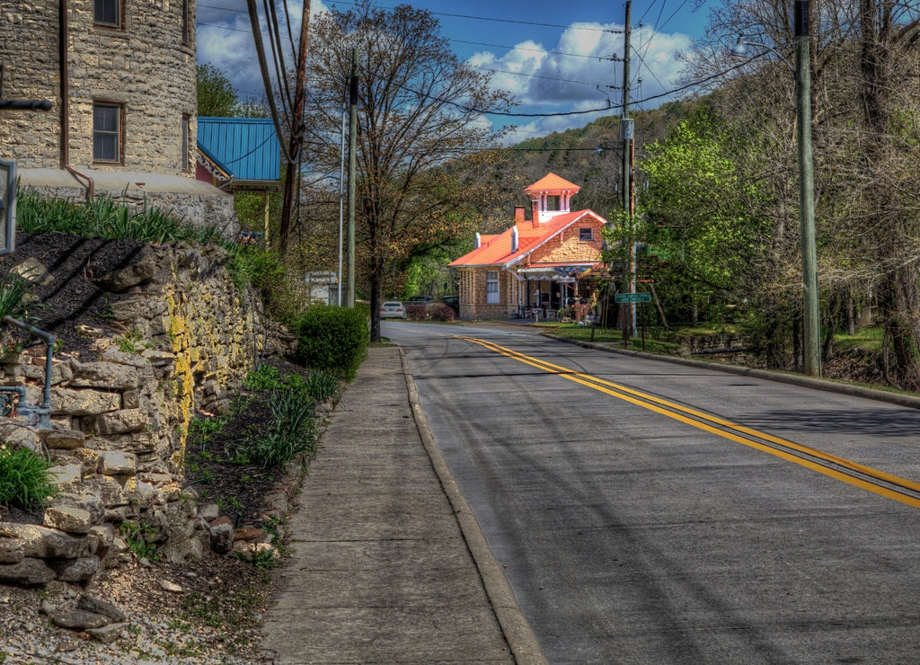 Eureka Springs and North Arkansas Railroad Depot Eureka Springs Arkansas North Arkansas Railroad built this depot in 1913, now restored and used as a tourist railroad