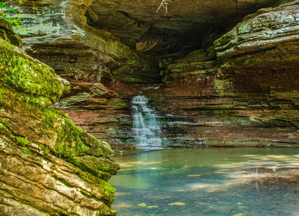 Natural Bridge Falls at Lost Valley SP in Russellville Akansas