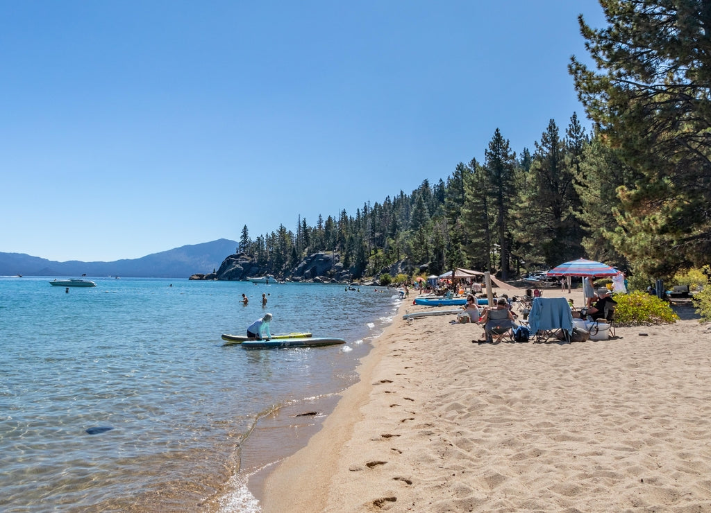 Lester Beach in D.L. Bliss State Park, Lake Tahoe, California
