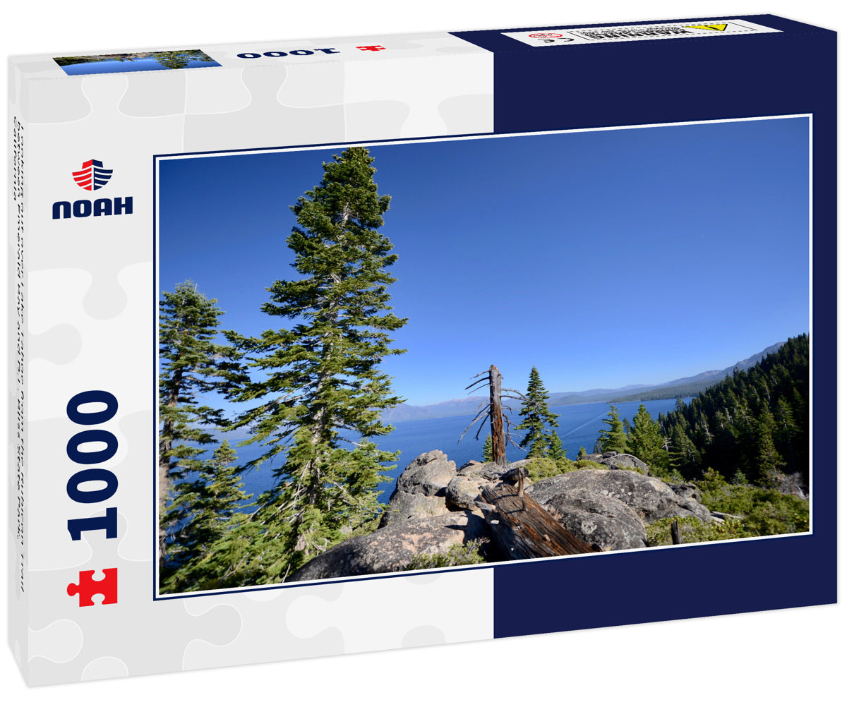 Looking out over Lake Tahoe from the Rubicon Trail between Emerald Bay and D.L. Bliss State Park, California