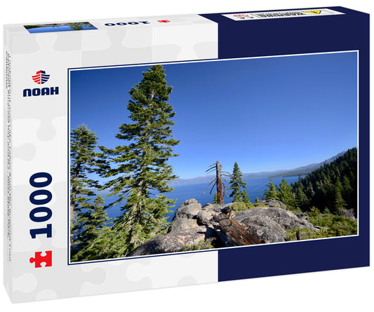 Looking out over Lake Tahoe from the Rubicon Trail between Emerald Bay and D.L. Bliss State Park, California