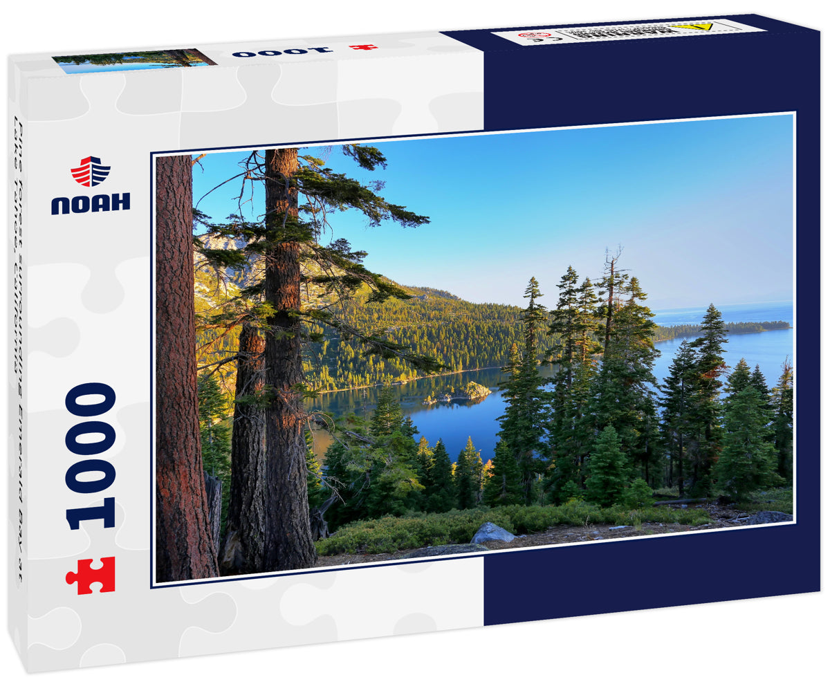 Pine forest surrounding Emerald Bay at Lake Tahoe, California