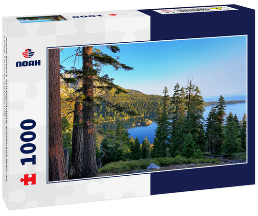 Pine forest surrounding Emerald Bay at Lake Tahoe, California