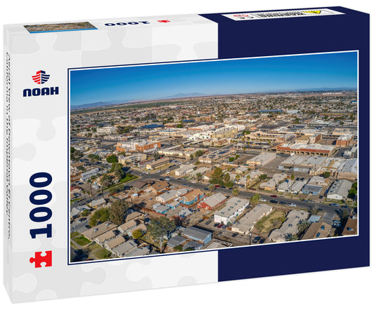 Aerial View of Downtown El Centro, California in the Imperial Valley