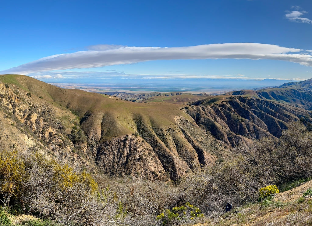 Panorama of Bitter Creek National Wildlife Refuge, Kern County, California