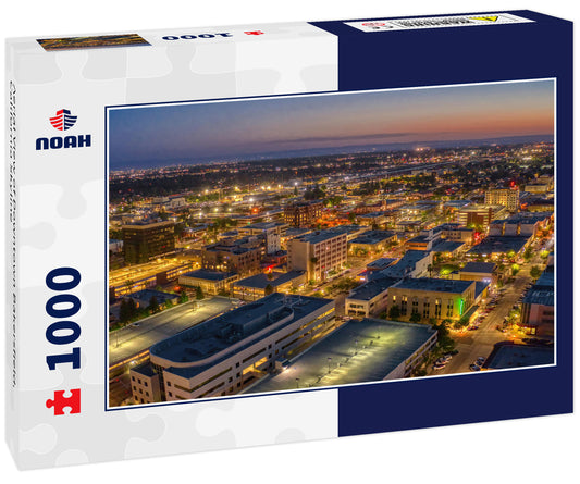 Aerial View of Downtown Bakersfield, California Skyline