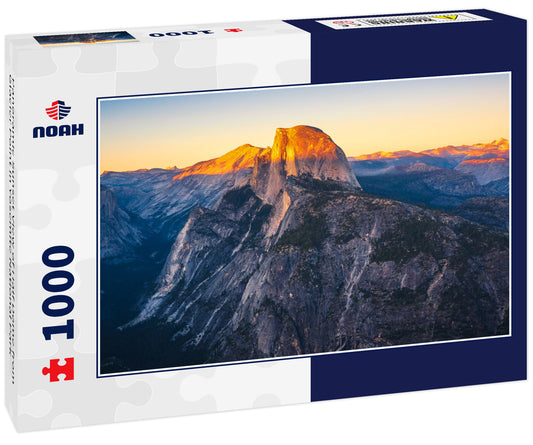 Panoramic Sunset View of Half Dome from Glacier Point in Yosemite National Park