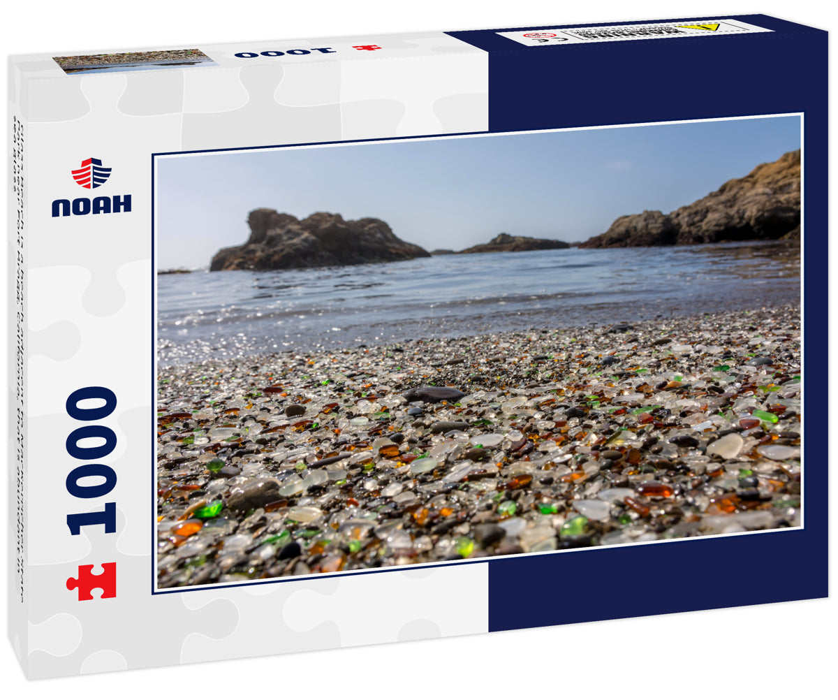 Glass Beach is a beach adjacent to MacKerricher State Park near Fort Bragg, California, that is abundant in sea glass