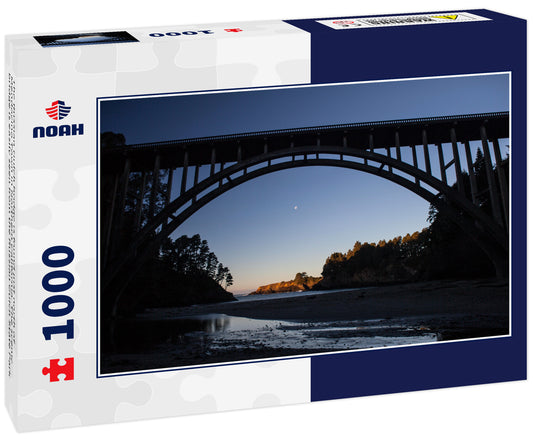 The Russian Gulch bridge is found just north of Mendocino Town in Northern California. The scenic bridge is easily seen from the Russian Gulch State Park