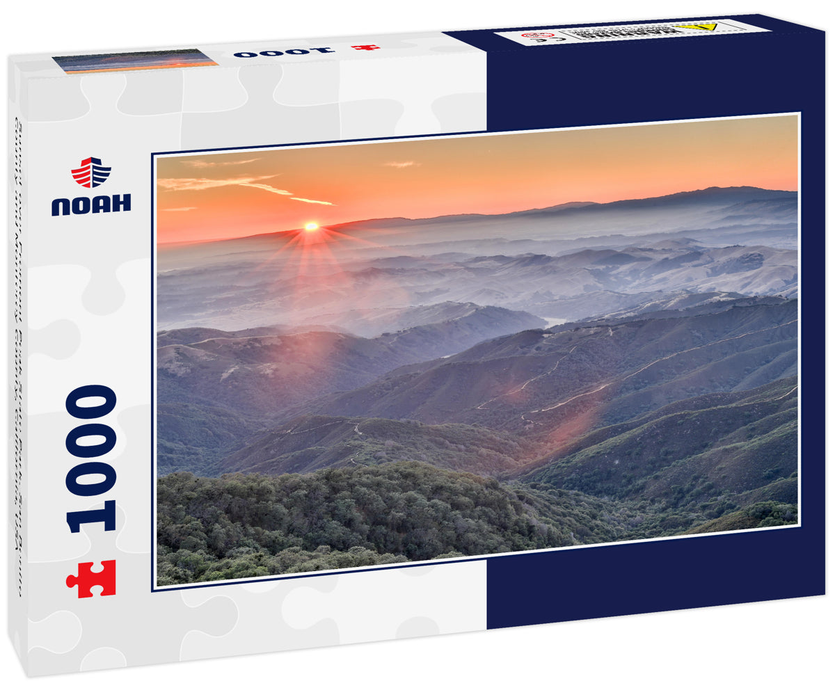 Sunset over Fremont Peak State Park. San Benito County and Monterey County, California, USA
