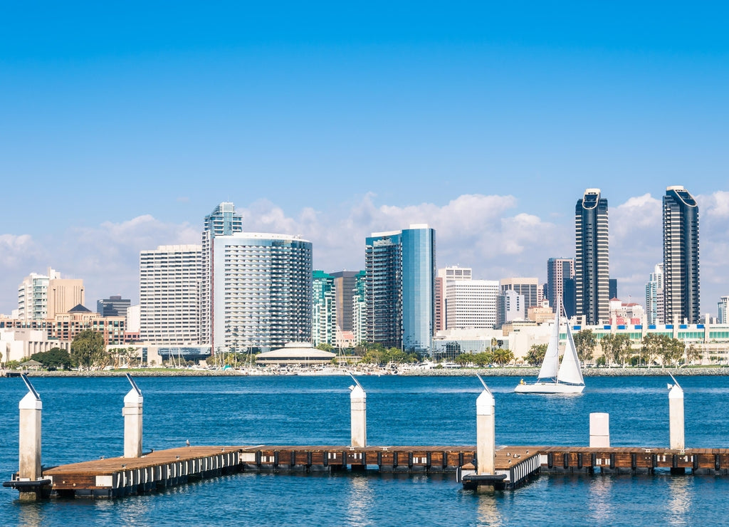 San Diego Skyline from Coronado Island