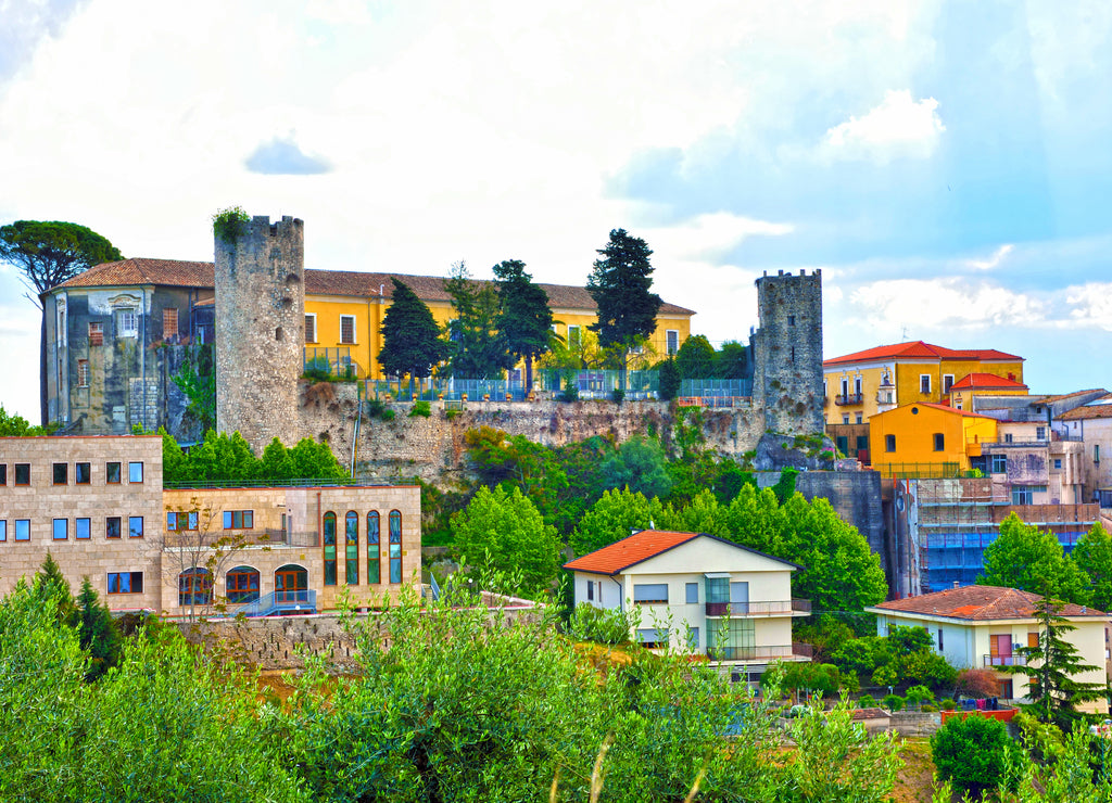 characteristic historic center in Eboli, Italy