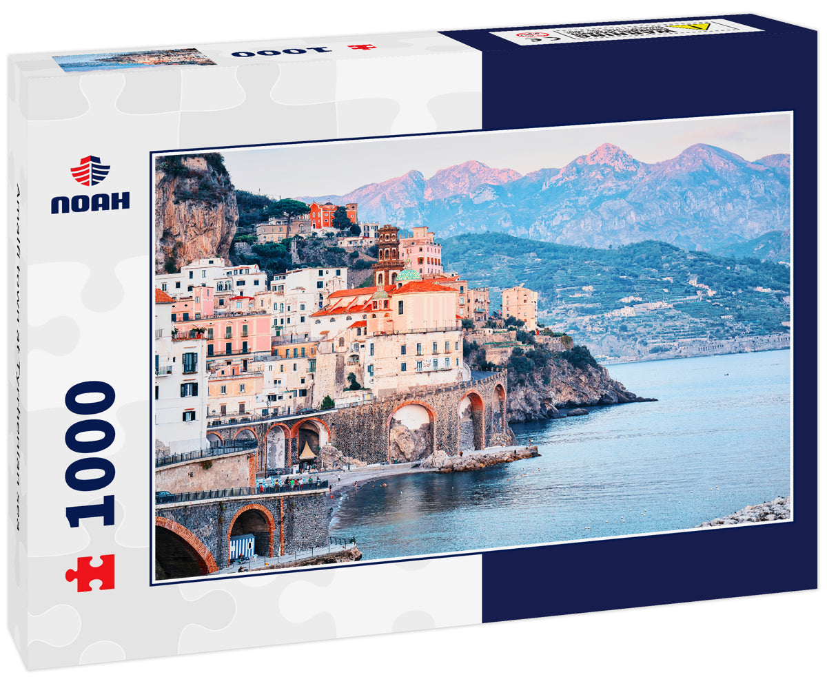 Amalfi town at Tyrrhenian sea