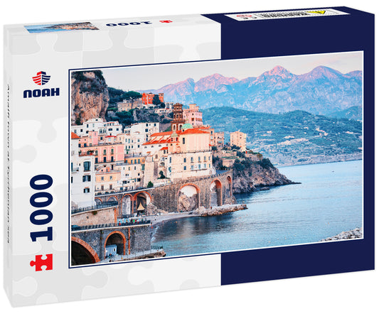 Amalfi town at Tyrrhenian sea