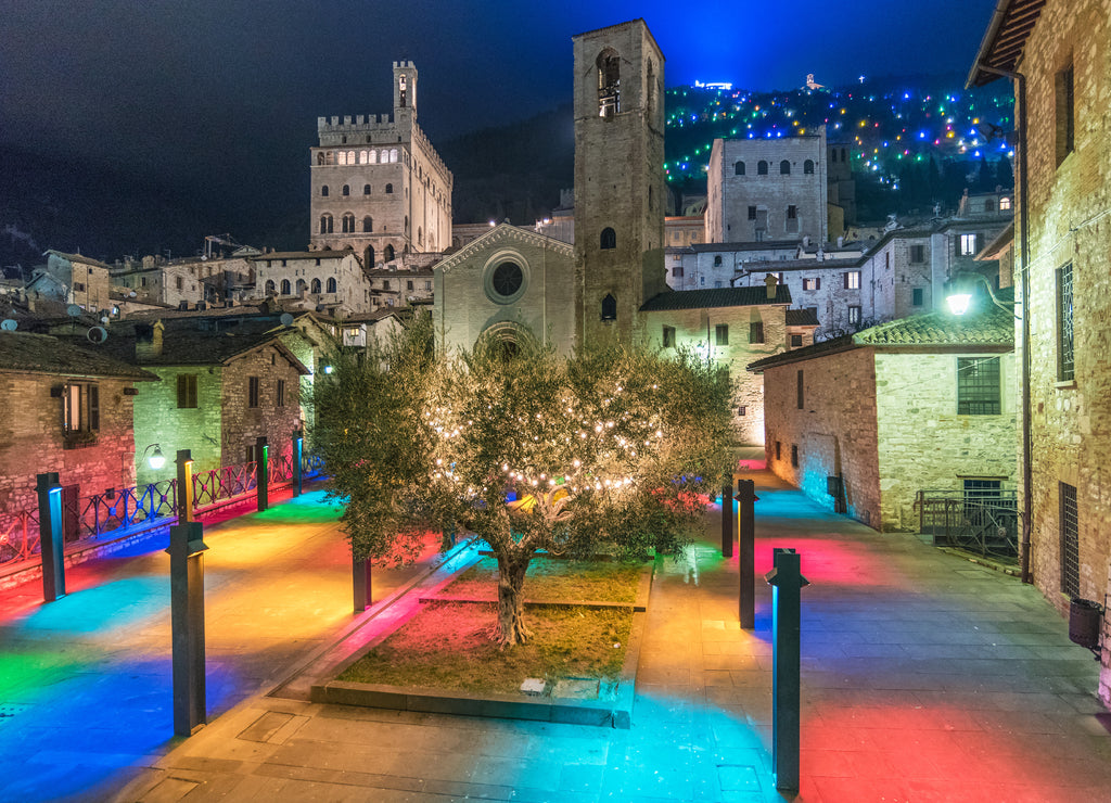 Gubbio (Italy) - One of the most beautiful medieval towns in Europe, in the heart of the Umbria Region