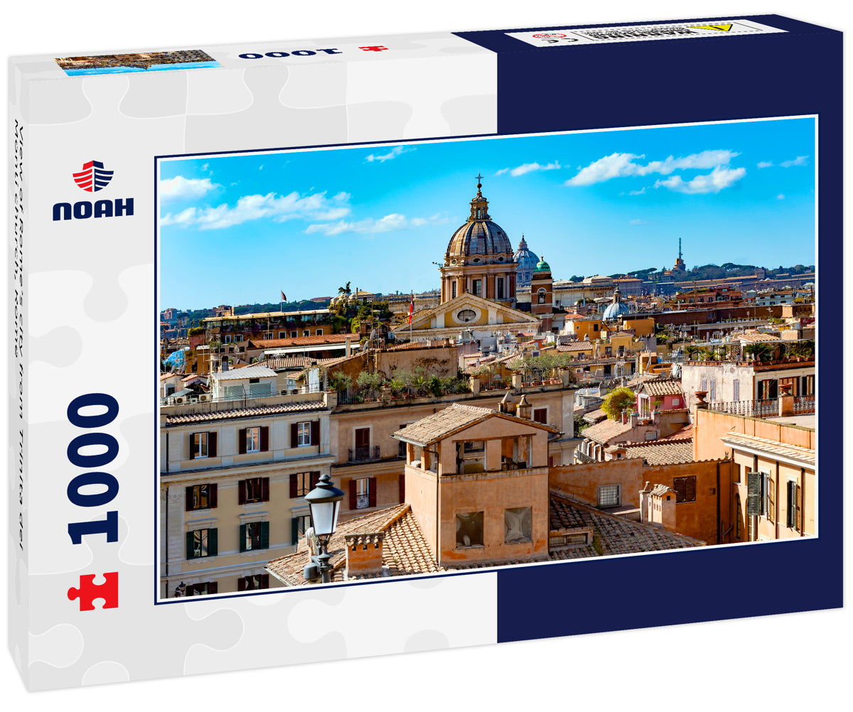 View of Rome’s city from Trinita dei Monti church, Rome