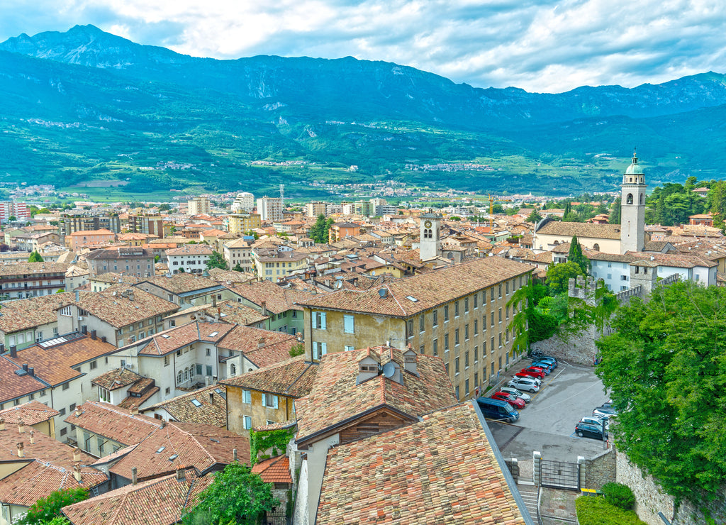 Rovereto town in Trentino, Italy