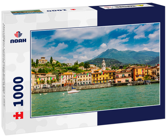 Menaggio town seen from the Lake Como, Lombardy region, Italy