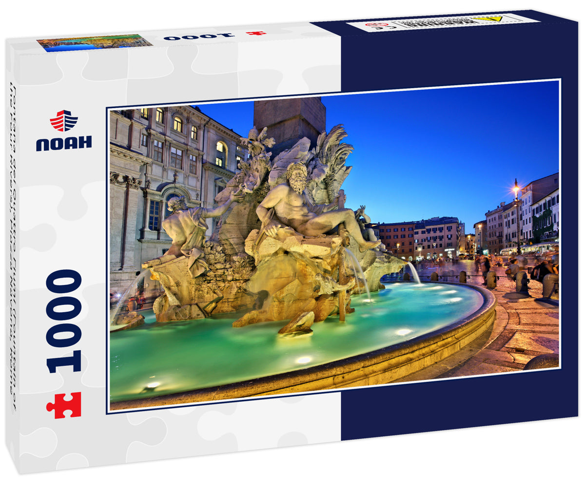 Fontana dei Quattro Fiumi (Fountain of the Four Rivers), Piazza Navona, Rome